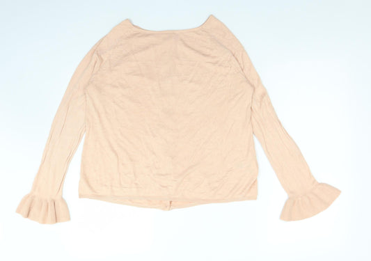 Womens UK Size 12 M&S Pink Cardigan Jumper