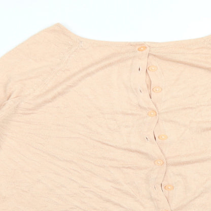 Womens UK Size 12 M&S Pink Cardigan Jumper