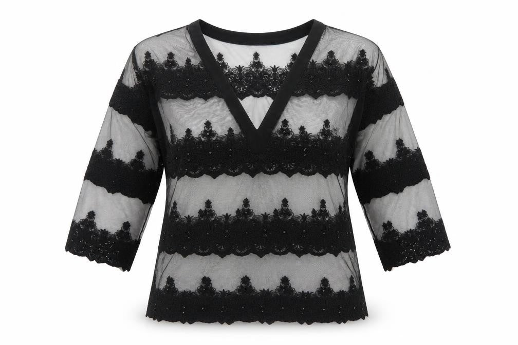 Womens UK Size 12 NEXT Black Basic T-Shirt