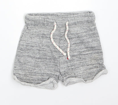 NEXT Boys Grey  Cotton Cropped Trousers Size 6-9 Months