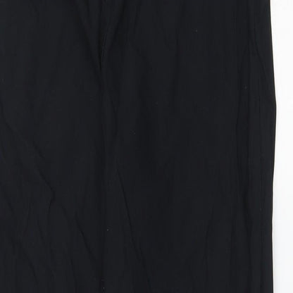 Select Womens Black  Elastane Trousers  Size 14 L27 in Regular
