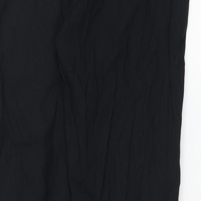 Select Womens Black  Elastane Trousers  Size 14 L27 in Regular