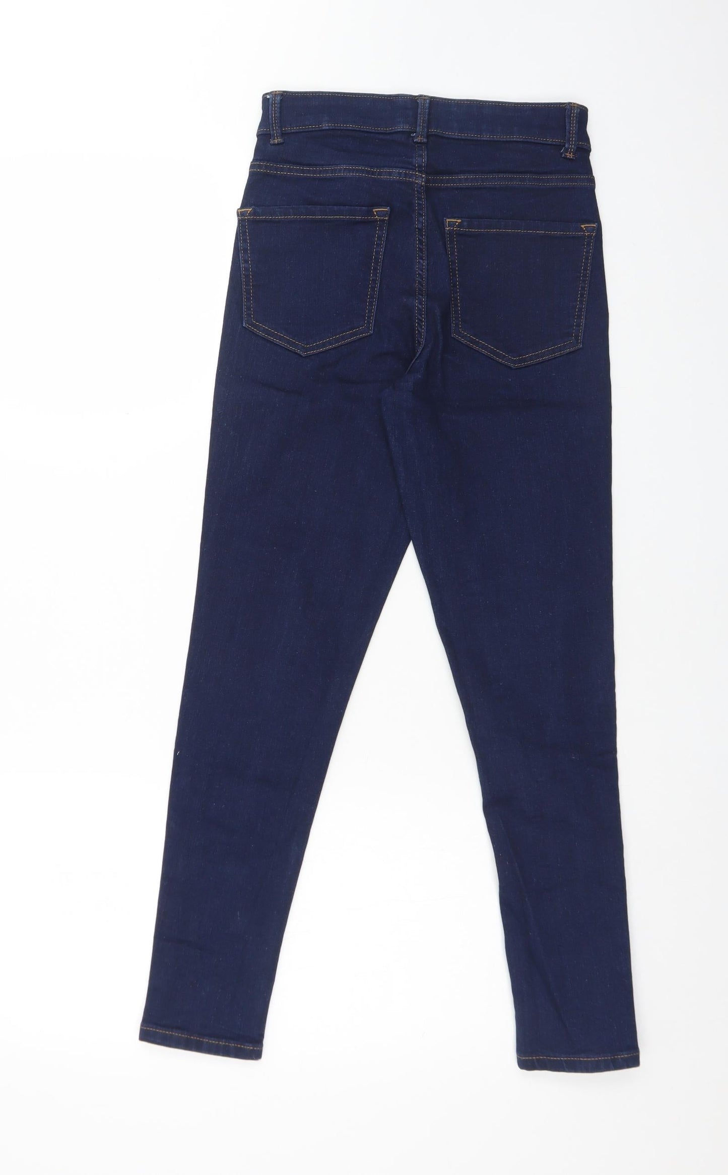 Womens UK Size 6 Preworn Regular Fit Skinny Blue Jeans