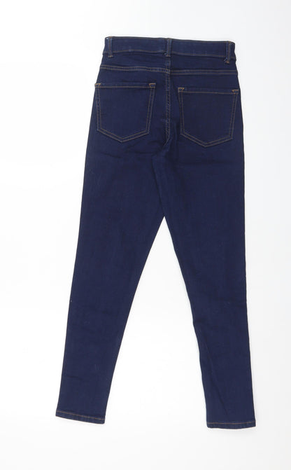 Womens UK Size 6 Preworn Regular Fit Skinny Blue Jeans