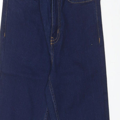 Womens UK Size 6 Preworn Regular Fit Skinny Blue Jeans