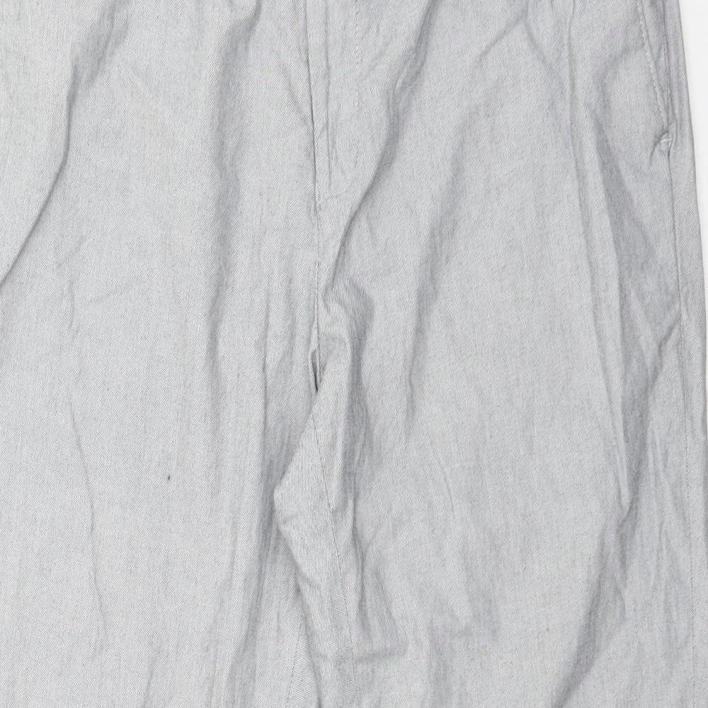 Mens UK Size 36 BURTON MENSWEAR Regular Fit Dress Pants Grey Trousers