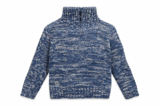 FREAK CLOTHING 1964 Boys Blue High Neck  Acrylic Pullover Jumper Size 5-6 Years