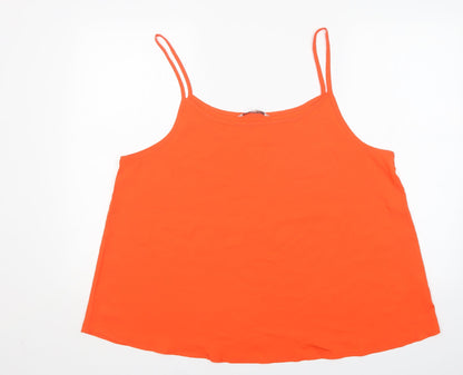 Womens UK Size 20 Peacocks Orange Basic Blouse