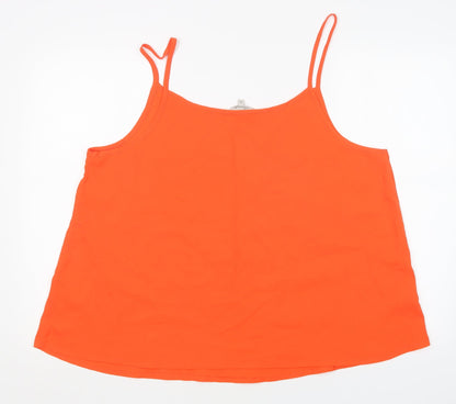 Womens UK Size 20 Peacocks Orange Basic Blouse