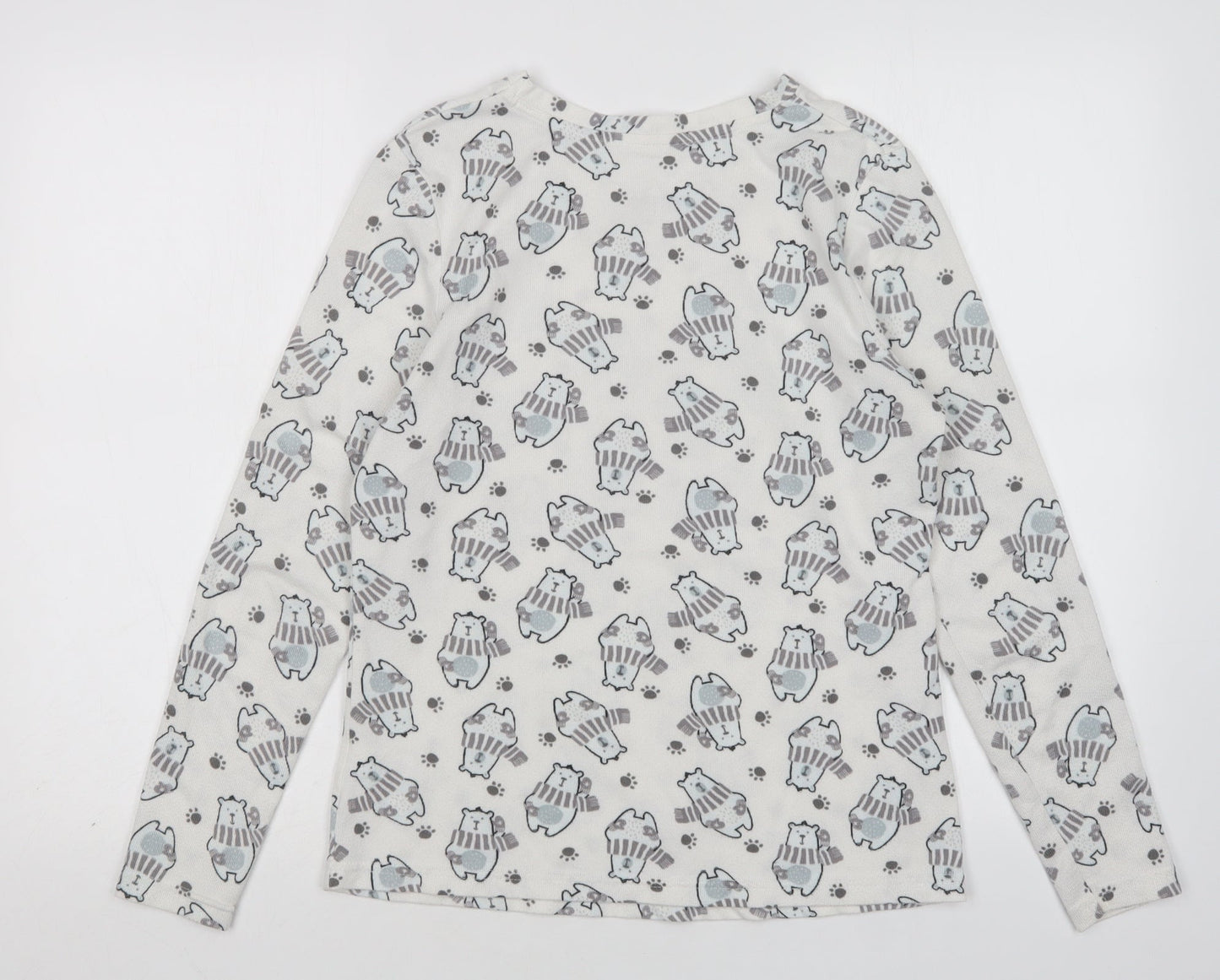George Womens Multicoloured Animal Print Polyester Top Pyjama Top Size 8