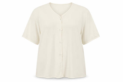 Womens UK Size 18 Berkertex Ivory Basic Button-Up