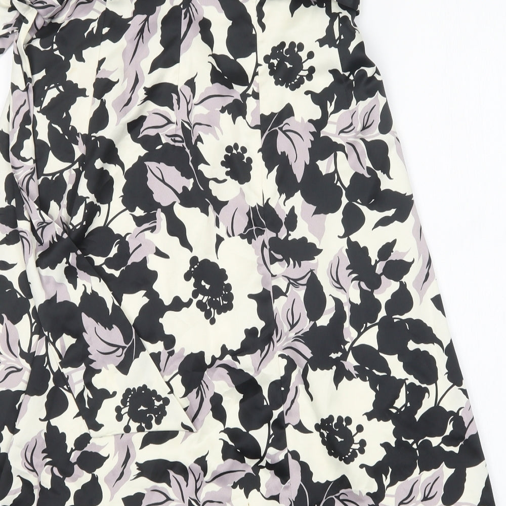 DEFINITIONS Womens Multicoloured Floral Polyester A-Line  Size 8  Off the Shoulder