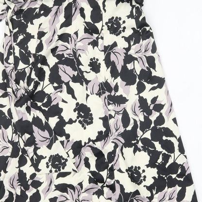 DEFINITIONS Womens Multicoloured Floral Polyester A-Line  Size 8  Off the Shoulder