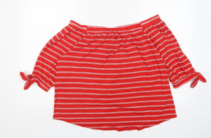 Womens UK Size 16 Papaya Multicoloured Pullover Jumper