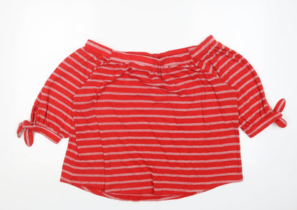 Womens UK Size 16 Papaya Multicoloured Pullover Jumper