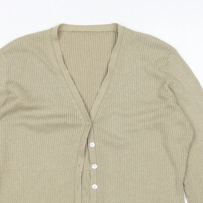 Womens UK Size 12 Dorothy Perkins Green Cardigan Jumper