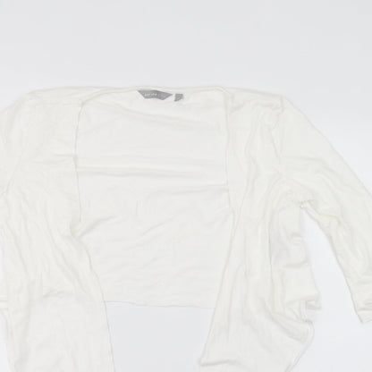 Womens UK Size 10 Per Una White Cardigan Jumper