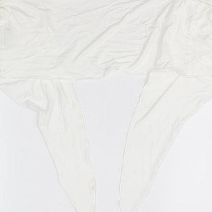 Womens UK Size 10 Per Una White Cardigan Jumper