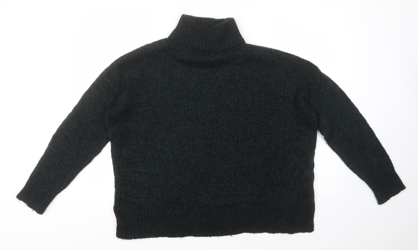 New Look Mens Brown High Neck  Acrylic Pullover Jumper Size L