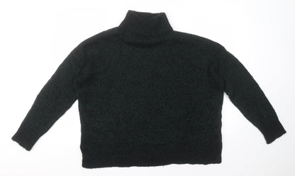 New Look Mens Brown High Neck  Acrylic Pullover Jumper Size L