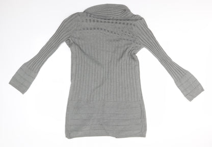 Womens UK Size 10 Per Una Grey Cardigan Jumper
