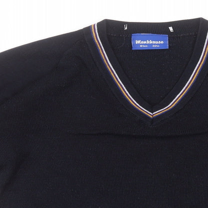 Heritage Boys Black V-Neck  Acrylic Pullover Jumper
