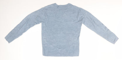Womens UK Size 8 Marks and Spencer Blue Pullover Jumper