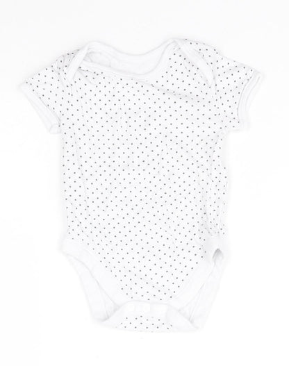 Preworn Baby White Geometric  Babygrow One-Piece