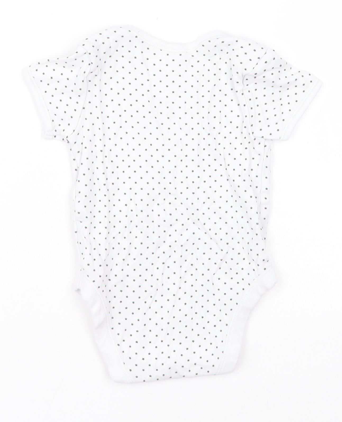 Preworn Baby White Geometric  Babygrow One-Piece