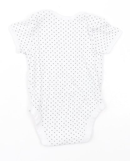 Preworn Baby White Geometric  Babygrow One-Piece