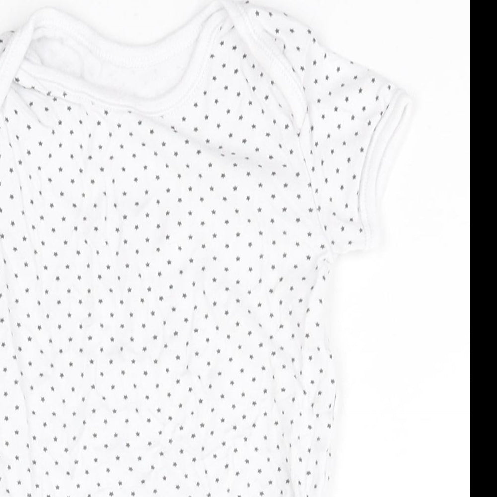 Preworn Baby White Geometric  Babygrow One-Piece