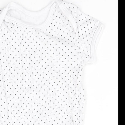 Preworn Baby White Geometric  Babygrow One-Piece
