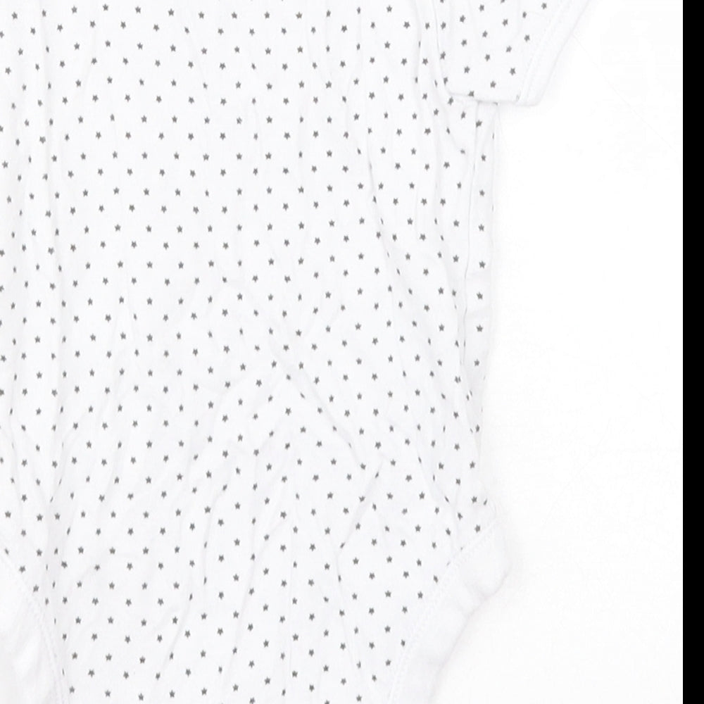 Preworn Baby White Geometric  Babygrow One-Piece