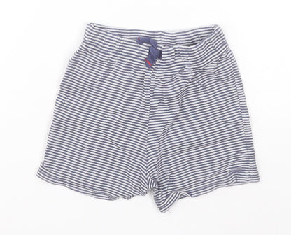 Preworn Baby Blue Striped  Sweatpants Leggings Size 9-12 Months