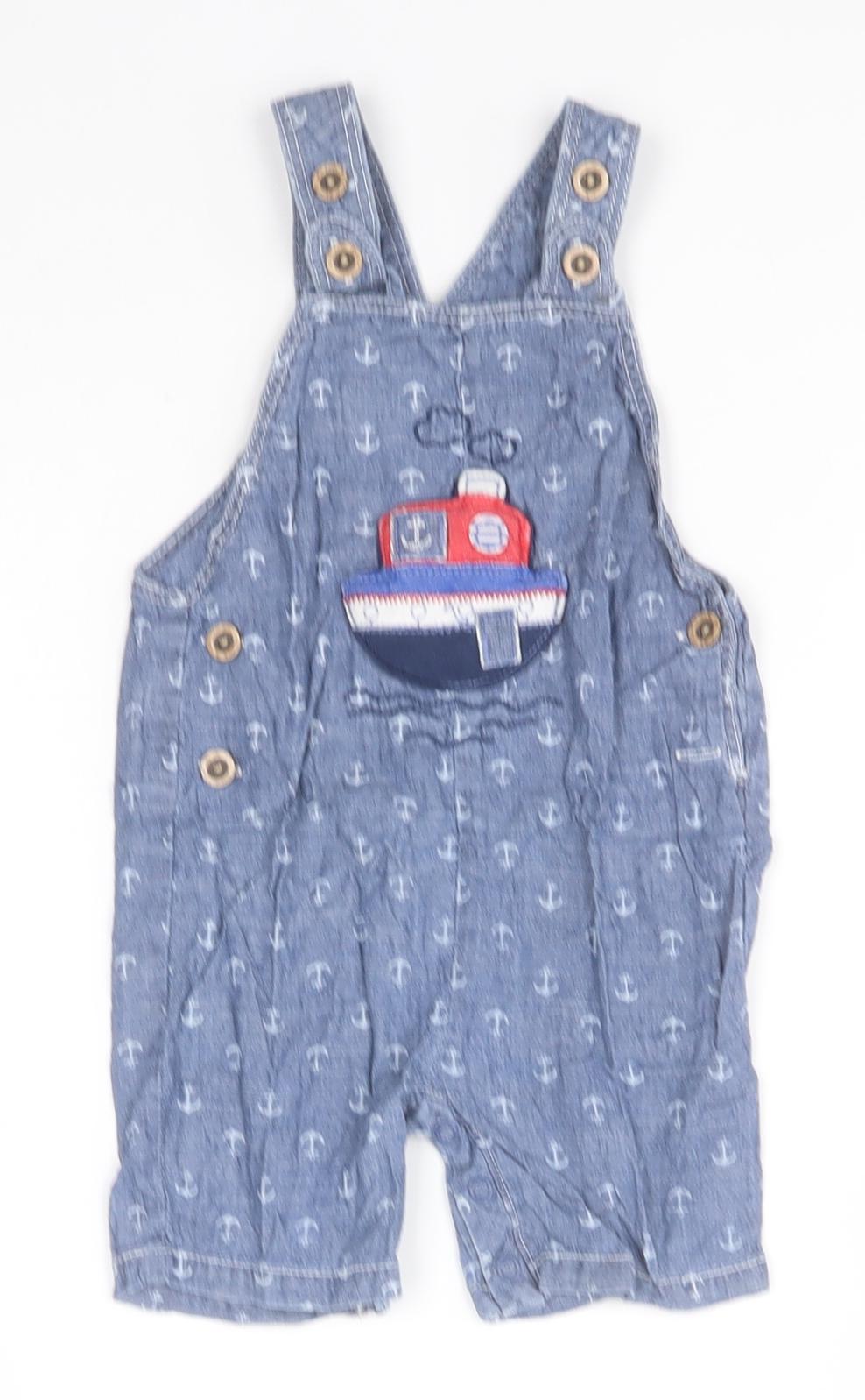 Preworn Baby Blue   Dungaree One-Piece    - Boat