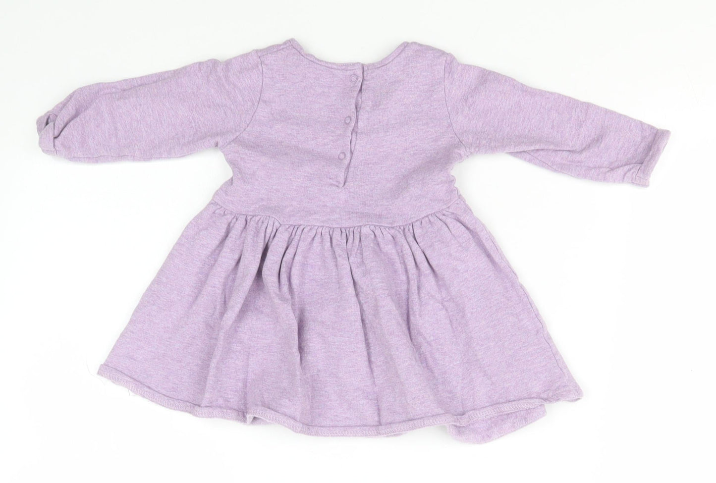 NEXT Girls Blue  Cotton A-Line  Size 6-9 Months  Round Neck