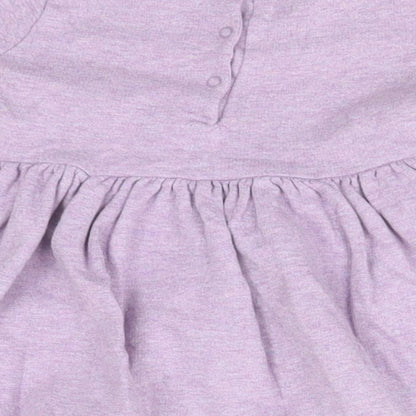 NEXT Girls Blue  Cotton A-Line  Size 6-9 Months  Round Neck