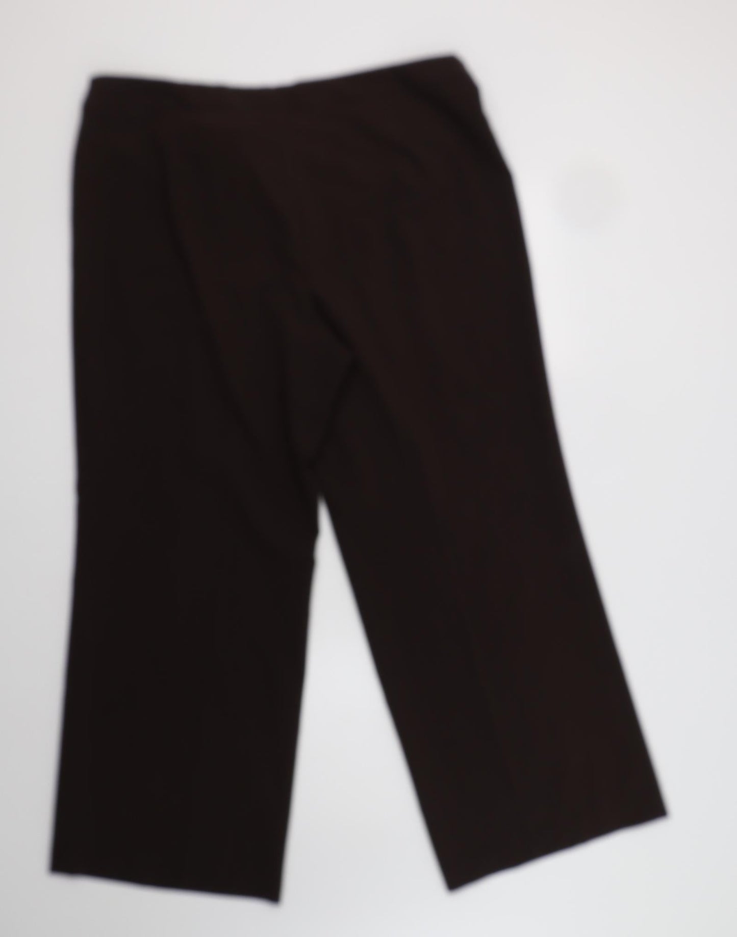 Evans Womens Brown  Polyester Dress Pants Trousers Size 18 L30 in Regular Button