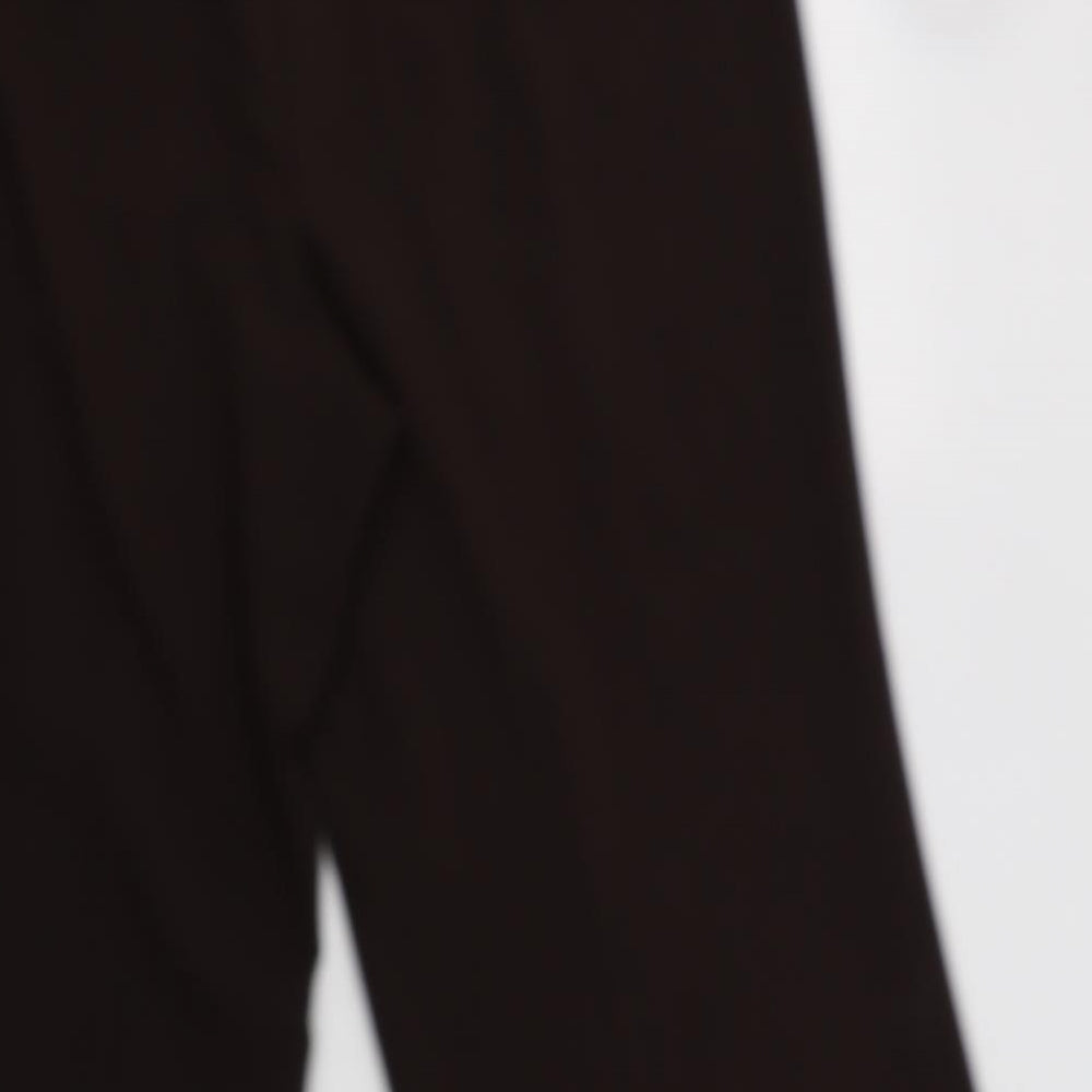Evans Womens Brown  Polyester Dress Pants Trousers Size 18 L30 in Regular Button
