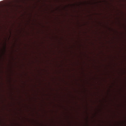 Burton Mens Purple Crew Neck  Cotton Pullover Jumper Size L