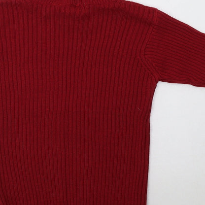 Womens UK Size S Bonmarché Red Pullover Jumper
