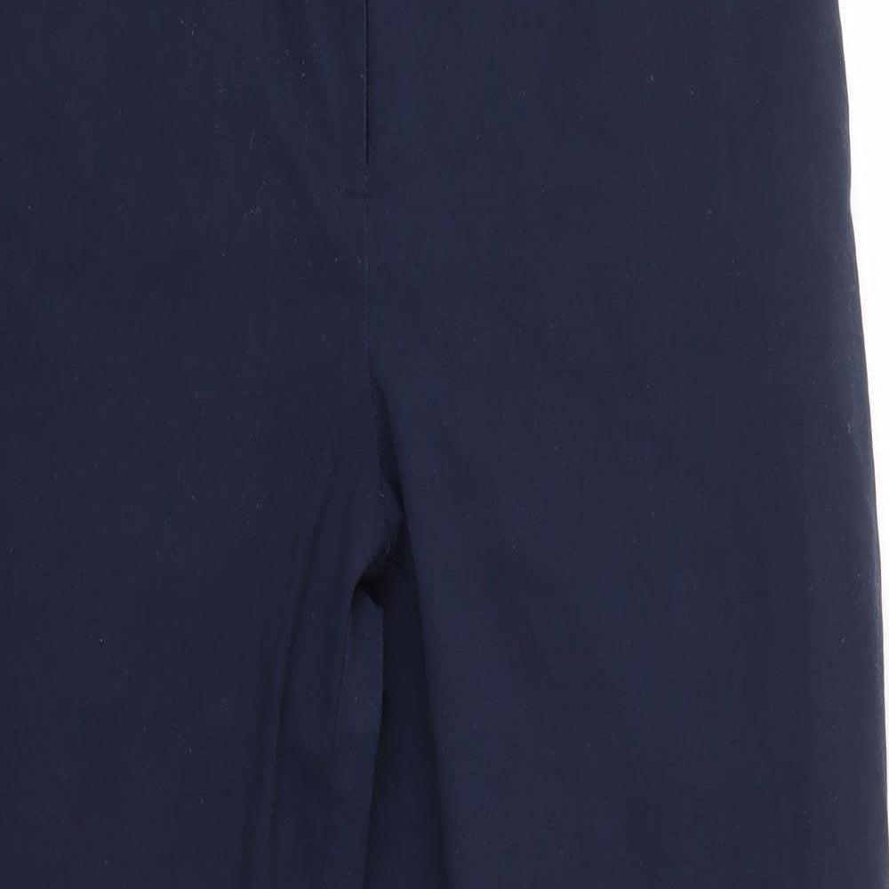 Womens UK Size 14 Dunnes Regular Fit Dress Pants Blue Trousers