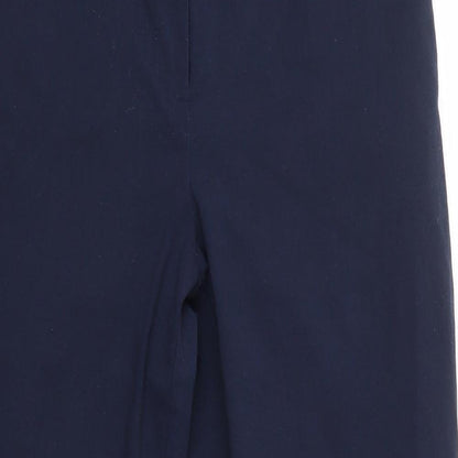 Womens UK Size 14 Dunnes Regular Fit Dress Pants Blue Trousers