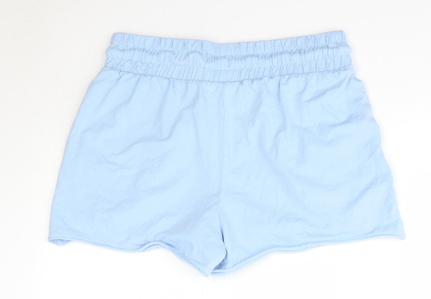 Chelsea Peers Womens Blue  Cotton Boyfriend Shorts Size L  Regular