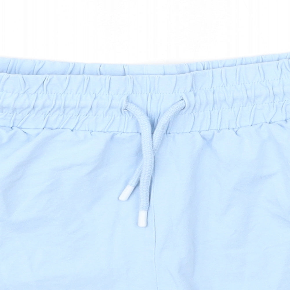 Chelsea Peers Womens Blue  Cotton Boyfriend Shorts Size L  Regular