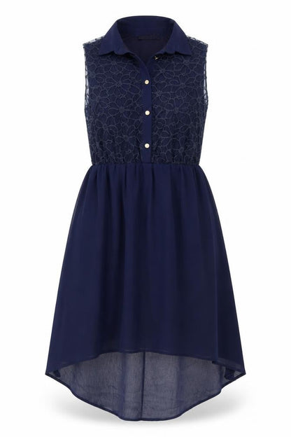 Primark Womens Blue  Polyester Shirt Dress  Size 8  Collared