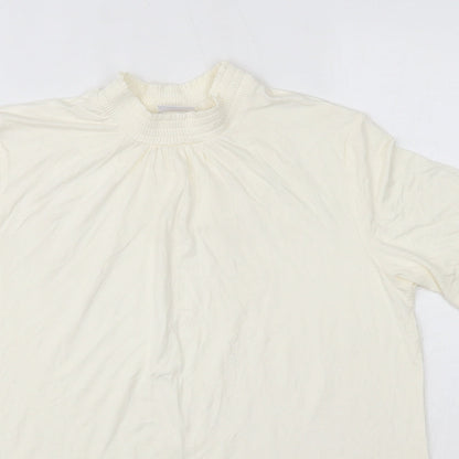 Womens UK Size 14 Damart Ivory Basic T-Shirt