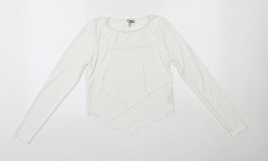 Womens UK Size 10 ASOS White Basic Blouse