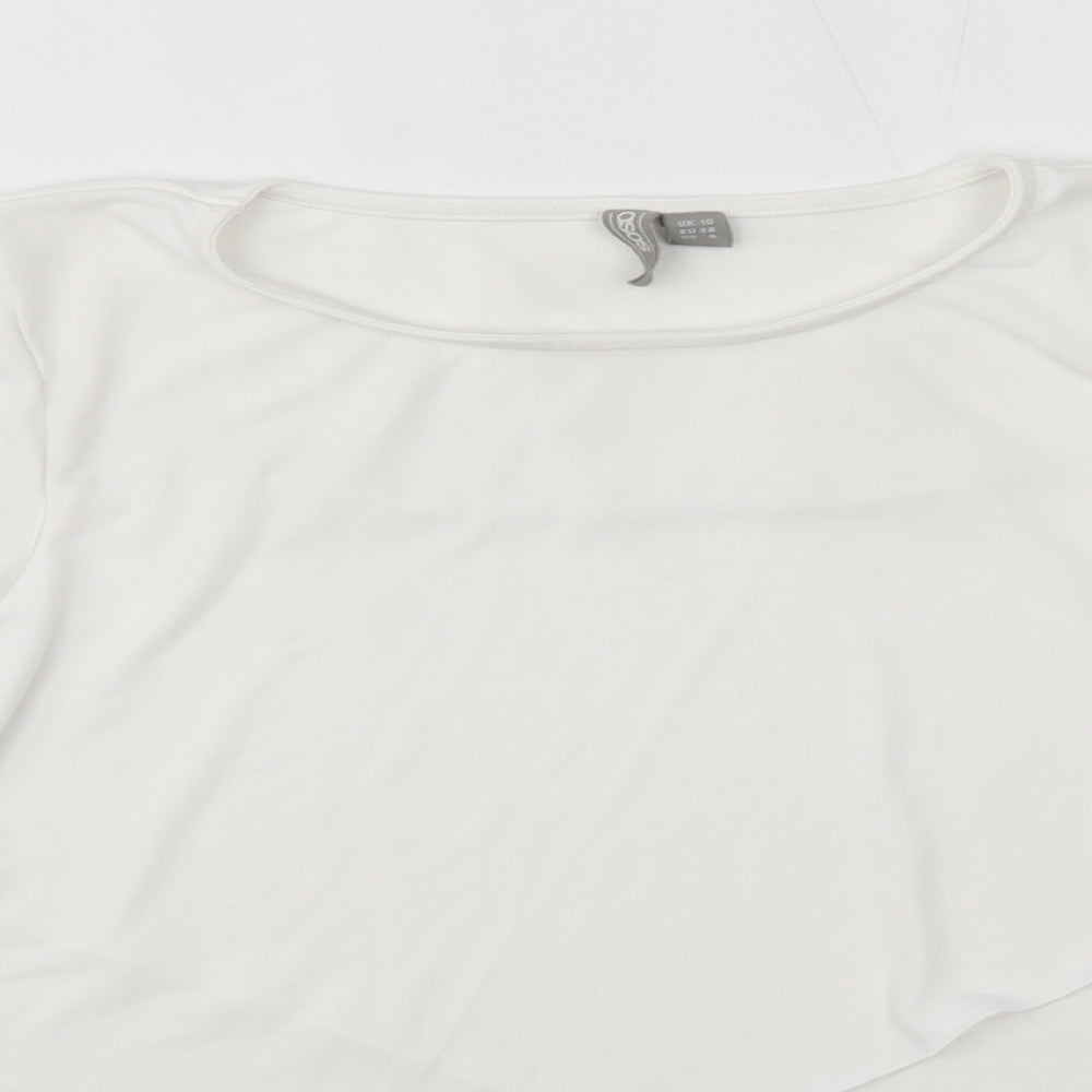 Womens UK Size 10 ASOS White Basic Blouse