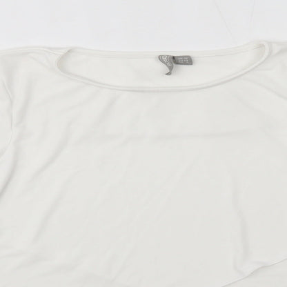 Womens UK Size 10 ASOS White Basic Blouse
